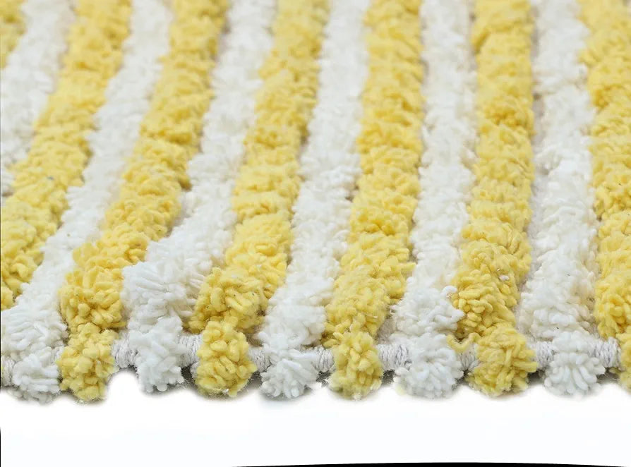 THE HOME TALK Luxury Chenille Round Bathmats | Non-Slip | Anti-Skid | Carpets for Bathroom, Living Room, Wash, Tub | Extra Soft and Super Absorbent Shaggy Bath Rug | Home Decorators