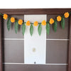 Reusable Artificial Flowers Hanging Garlands with Mango Leaf Artificial Marigold Genda Flowers Toran
