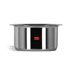 Sumeet Stainless Steel Induction Bottom Container Cookware with Lid Size No.10 (1 Ltr)