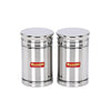 Sumeet Stainless Steel Circular Vertical Storage Container set of 2 Pc| 450ml Each |7.3cm Dia, Silver