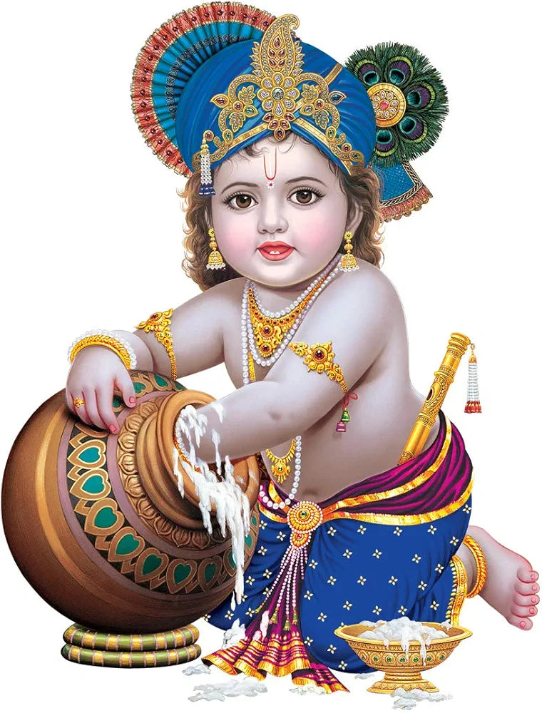 Rangoli Large Modern Art Wall Sticker Mullticolor Vinyl Sticker 40cm or 50 cm Pack of 1