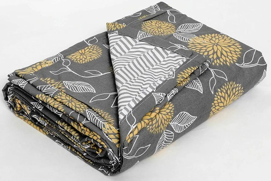 Trance Home Linen 150 GSM Pure Cotton Reversible Dohar Single Bed Size | Ac Blanket Comforter | Soft Light-Weight Bed Blanket 