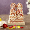 Tied Ribbons Laxmi Ganesh Idol Statue Showpiece Decoration Items for Home Decor Mandir