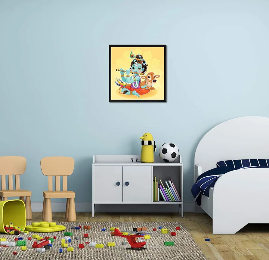 ArtX Paper Traditional Wall Art Painting, Multicolor, Traditional Art, 13X13 in, Set of 1