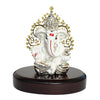 Gold Art India Lord Ganesha Idol Kalpavruksh Tree Silver White Terracotta Body Color Ganesh Ji