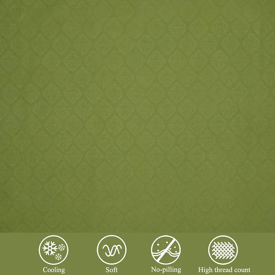 FRESH FROM LOOM King Size Microfiber Bedsheet Set-Rotary Printed, Hypoallergenic, Wrinkle Free With 2 Pillow Covers 144 TC 