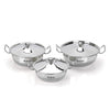 Sumeet Big Size Stainless Steel Cook and Serve Induction Handi Set