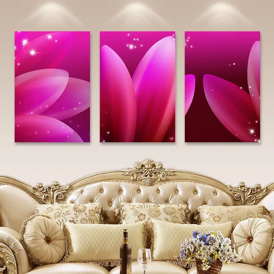 Rangoli MDF 3 Pcs Wall Poster 12x18 Inch Decorative Wall Art for Home, Office, Living Room. P-4, Design-4