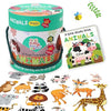 The Book Tree Animal Puzzle for Kids - 60 Piece Animals Jigsaw & Toddler Puzzles with 1 Board Book