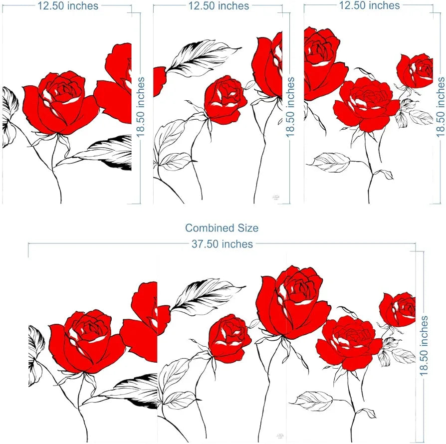 Rangoli MDF 3 Pcs Wall Poster 12x18 Inch Decorative Wall Art for Home, Office, Living Room. P-4, Design-1