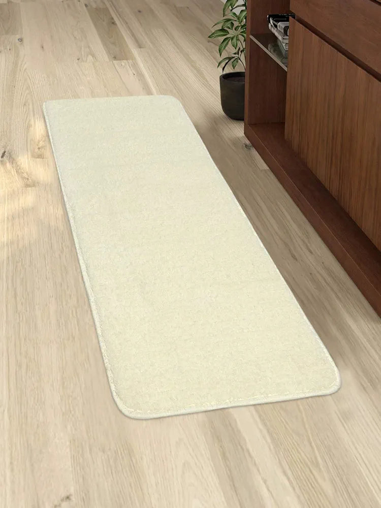Saral Home Solid Neo Shaggy Yarn Durable & Washable Multipurpose Runner for Home/Kitchen/Living Area/Lobby/Office Entrance with Anti Skid Backing 