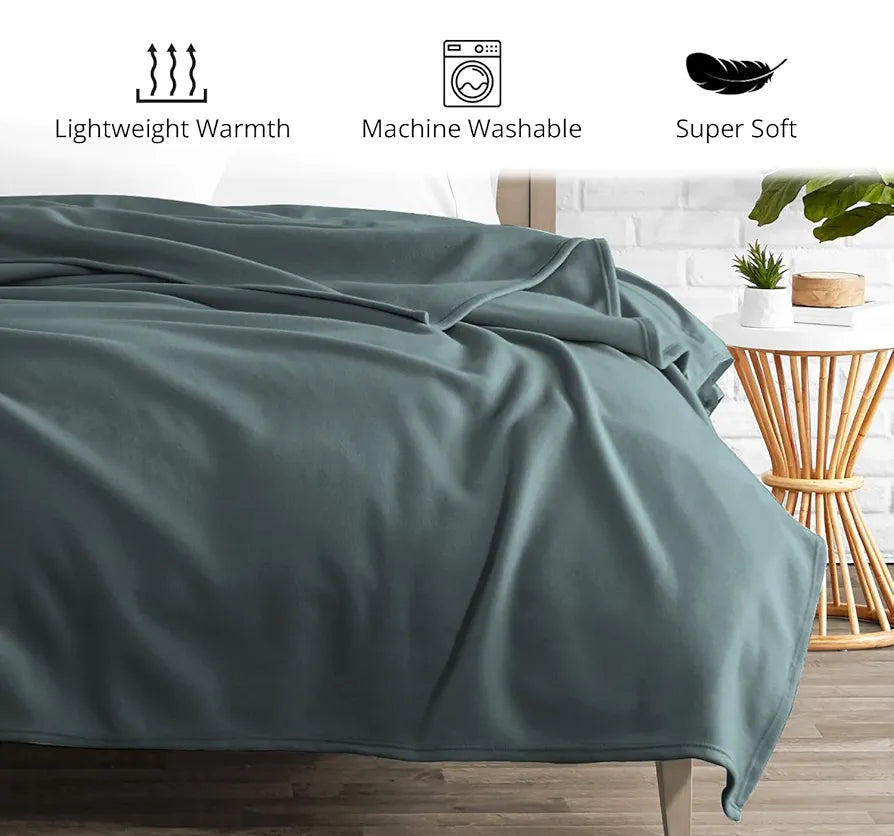 Cloth Fusion Polar Fleece AC Blanket for Winter Single Bed,Soft Woolen Blanket for Travel & Sleeping 