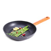 Wonderchef Caesar Non-Stick Fry Pan | Induction Bottom | Wooden Handle | Pure Grade Aluminium | 24cm Frying Pan Non Stick