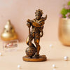 Ecraftindia Golden Polyresin Handcrafted Standing Lord Hanuman Idol With Gada/ Mace | Ideal for Hanuman Jayanti