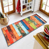 Ishro Home 3d Printed Bedside Runner Carpet Anti Skid For Home Kitchen Colour Stripes