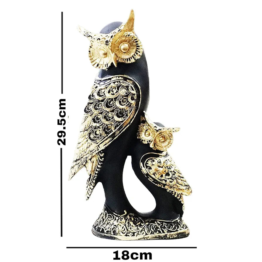 JAIPUR ACE Marble Owl Showpiece/Figurines/Statues for Good Luck for Home & Office Decor | showpiece Decorative & Gifting Items 