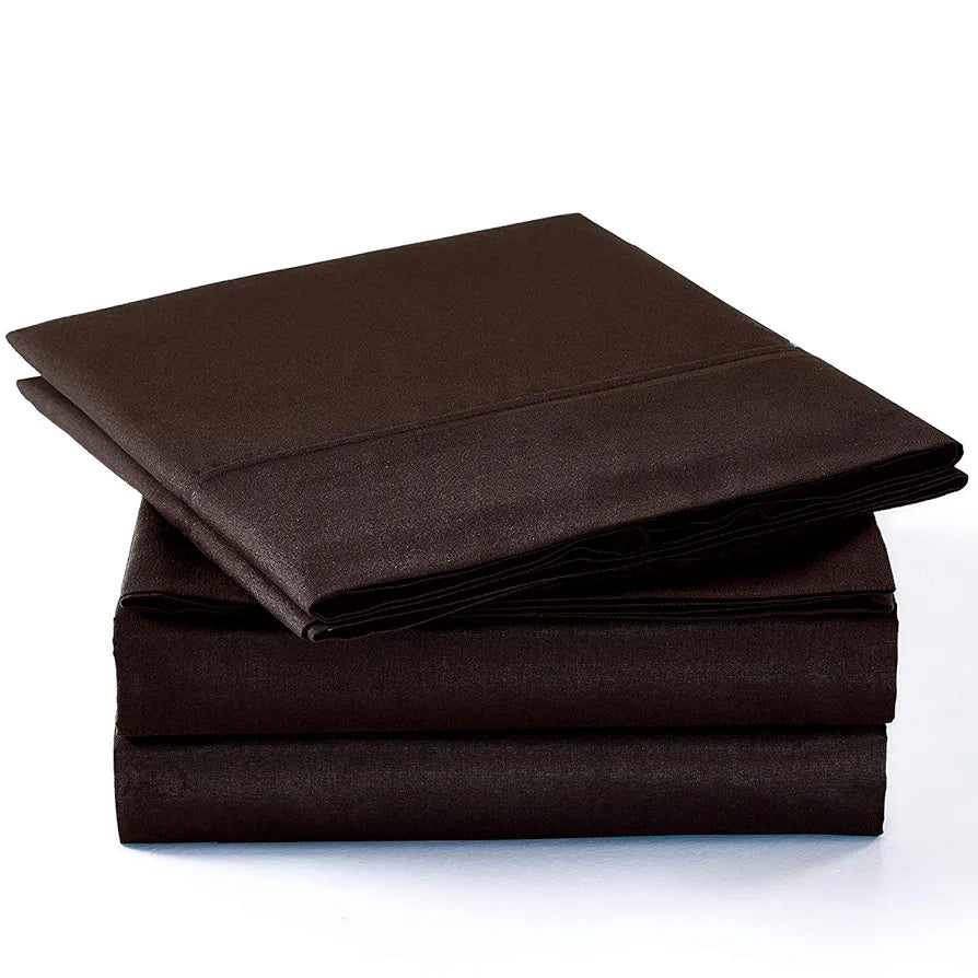 Trance Home Linen Zippered 100% Cotton 400 TC Plain Queen Size Duvet Cover Quilt Cover Blanket Cover Razai Comforter Cover with 2 Pillow Covers 