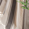 Huesland Cotton Curtains for Door, 7 Feet Long 1 Bohemian Eyelet Curtain | Beige & Grey Stripes