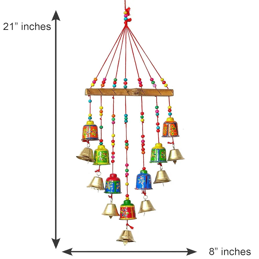 eCraftIndia Handcrafted Decorative Wall/Door/Window Hanging Bells Chimes Showpieces