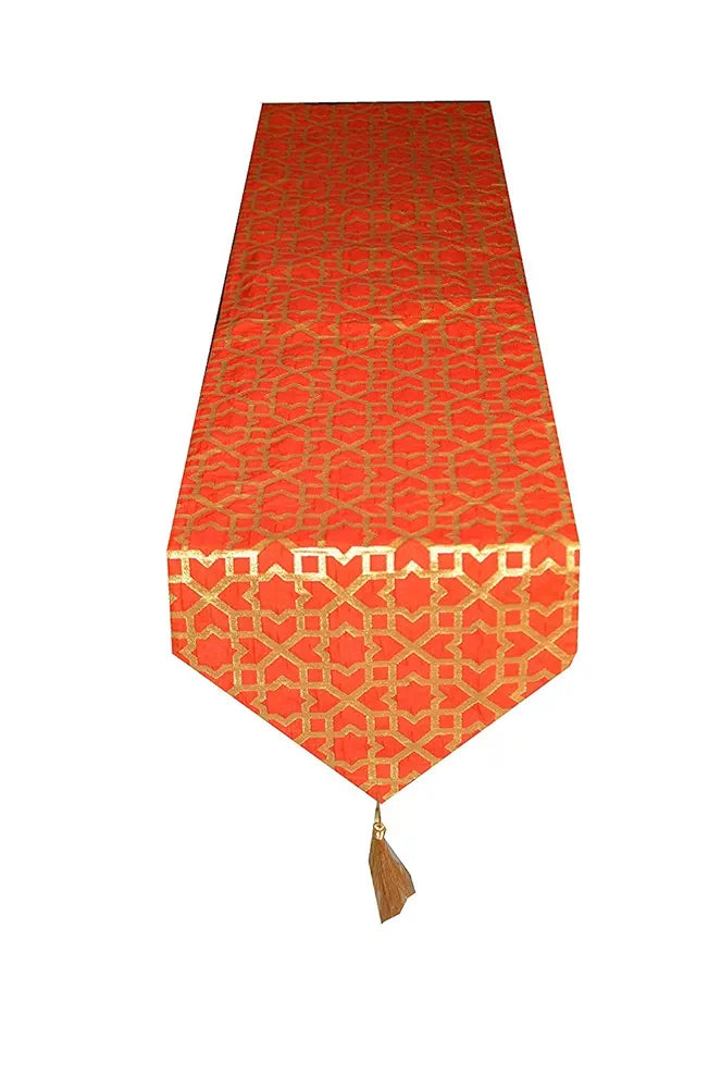 PINK PARROT Durable Dopian Silk Table Runner 