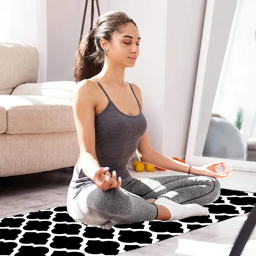 ishro home Kitchen mats for Floor Anti Slip Waterproof | Set of 2 Pcs| Non-Skid, Soft Absorbent Rugs for Kitchen, Laundry, and Hallway|137x45cm, 45x71cm| 4mm Thickness