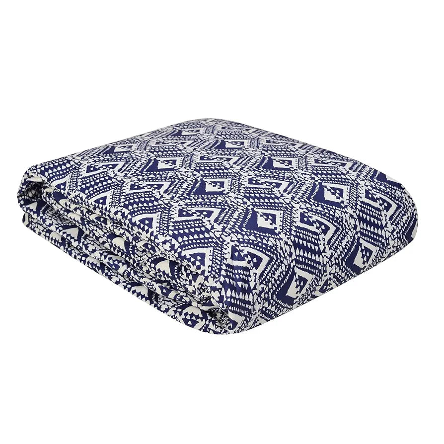 Trance Home Linen 150 GSM Pure Cotton Reversible Dohar Double Bed Size | AC Blanket Comforter | Soft Light-Weight Bed Blanket  - Pack of 1