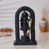 Ecraftindia Black & Golden Polyresin Handcrafted Shri Ram Statue, Ayodhya Ram Lalla Murti Statue