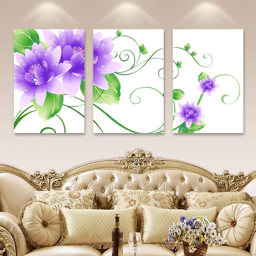 Rangoli MDF 3 Pcs Wall Poster 12x18 Inch Decorative Wall Art for Home, Office, Living Room. P-4, Design-16