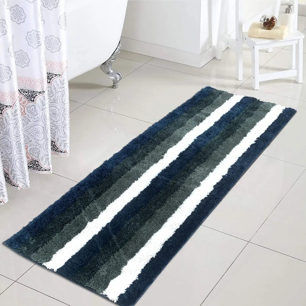 Luxe Home Jericho Runner 2500 Gsm Super Soft Microfiber, Anti-Skid Badroom or Kitchen Mats for Floor, Water-Absorbent, Quick Dry, Washable Runner for Home - Forest Green, 2x5 Feet, Pack of 1