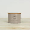 Femora Kitchen Storage Jars Tin Jar With Wooden Lid Air Tight Jar | 300 Ml | Pack of 2