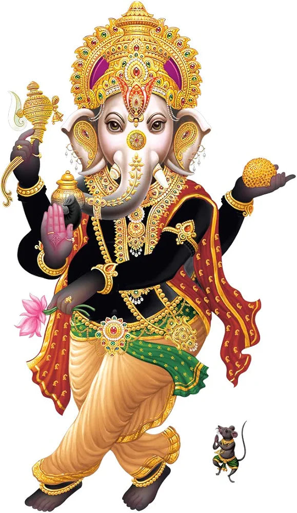 Rangoli White Glossy Vinyl Wall Sticker Premium Self-Adhesive Waterproof Decorative Wall Decal for Bedroom, Living Room, Office & Home Decoration Easy to Apply. Parent-7, Design-23