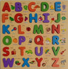 Smoneo Wooden 26 Letters Upper Case Alphabet ABC Puzzle Board for Toddlers Preschool Educational Sturdy Wooden