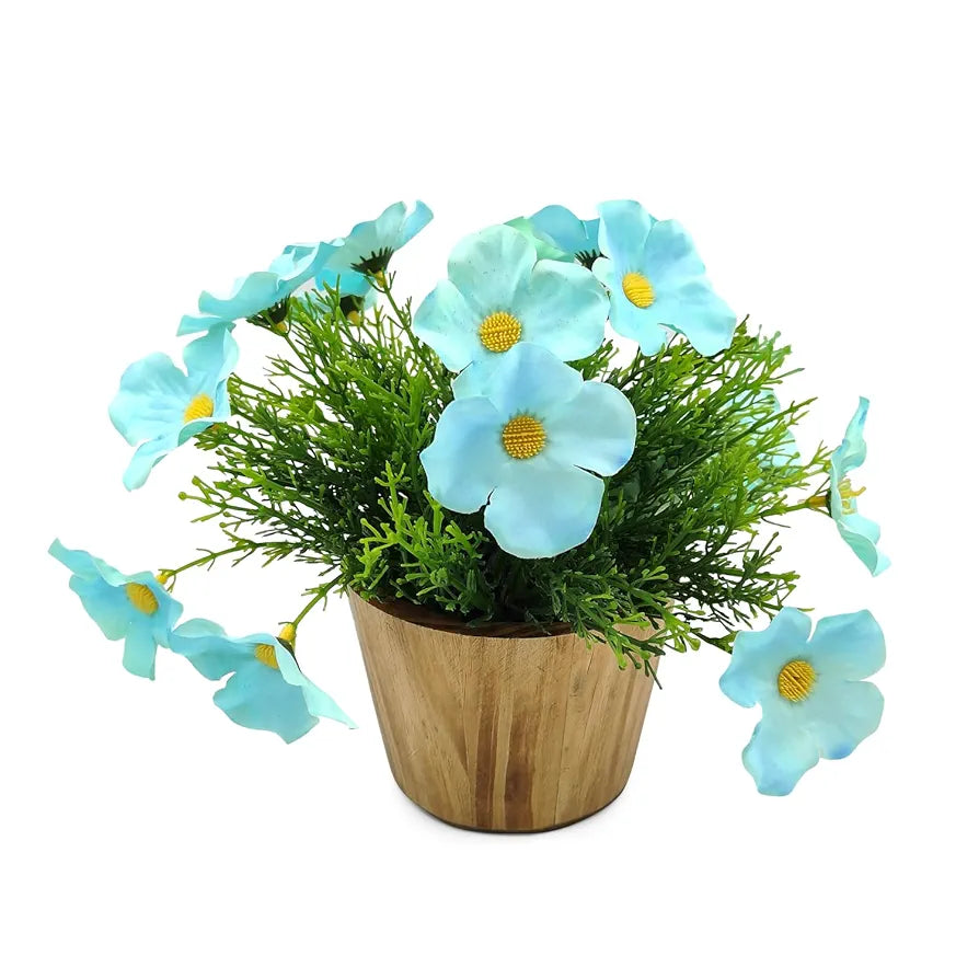 fancymart Artificial Flower in Grass with Pot, Perfect for Home & Office Décor, Artificial Flora -8424