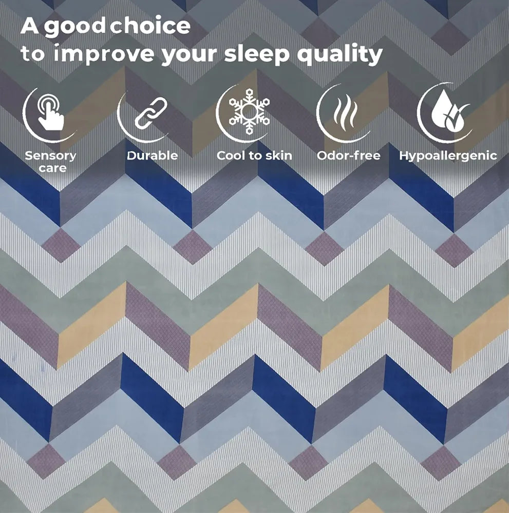 FRESH FROM LOOM Soft Microfiber Fitted Floral Bedsheet King Size Bed With Two Pillow Cover | Elastic Fitted Bed Sheets | Mattress Tuck In Bed Covers , 144 Tc