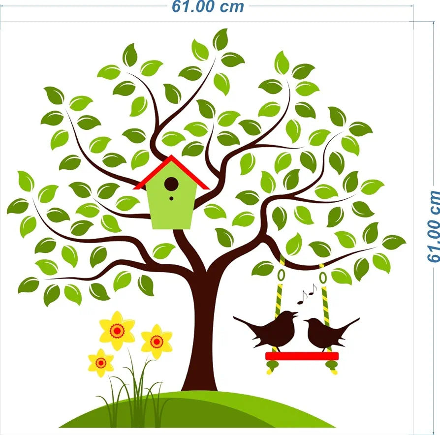 Rangoli White Glossy Vinyl Wall Sticker Premium Self-Adhesive Waterproof Decorative Wall Decal for Bedroom, Living Room, Office & Home Decoration Easy to Apply. Design-18