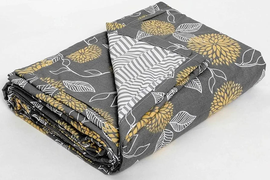 Trance Home Linen 150 GSM Pure Cotton Reversible Dohar Double Bed Size | AC Blanket Comforter | Soft Light-Weight Bed Blanket 