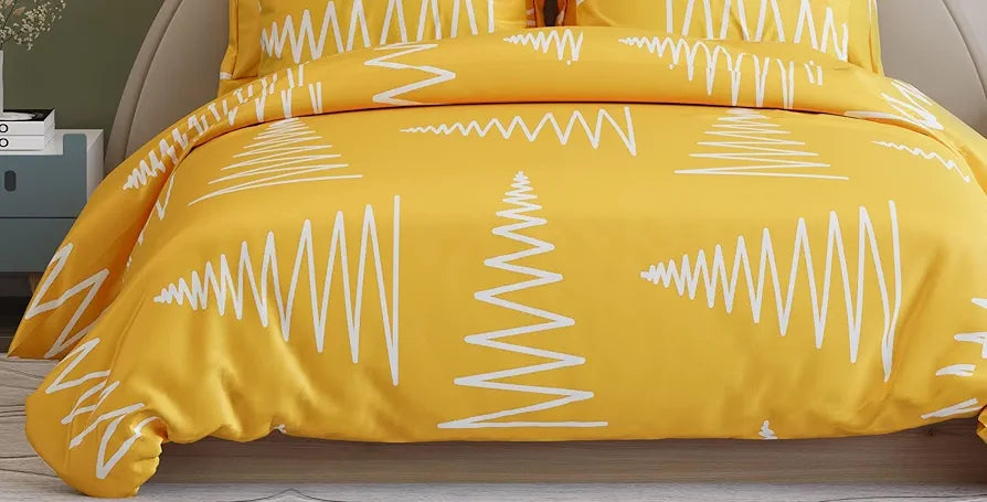 THE HOME STYLE Supersoft Cotton King Size Printed Flat Double Bedsheet wih 2 Pillow Cover II 400 TC, 90