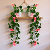 Artificial Flower Vine Plants Falling with Small Size Pot Natural Touch Pack of 2 DESIGN-07