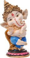 Nrson Indian Handcrafted Polyresin Ceramic Eco Friendly Lord Ganesh Idol Figurine Blessing Ganesha