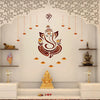 StickMe Shree Ganesh Wall Sticker Colourful Ganpati Bappa Mural Art Decal Premium Large - 160 x 140 cm