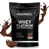 Nakpro Platinum Whey Protein Isolate Chocolate Flavour 28g Protein - 1000 gms