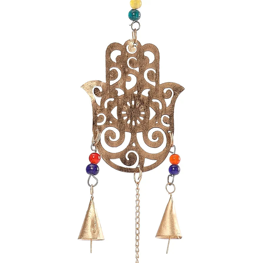 DULI Dream Catcher Traditional Indian Dreamcatcher Wall Art for Bedrooms, Home Wall, Hanging Design, Height 75 cm ,Metal, Feathers Dreamcatcher 