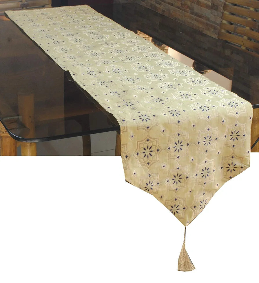 PINK PARROT-Designer Durable Dopian Silk Table Runner 12