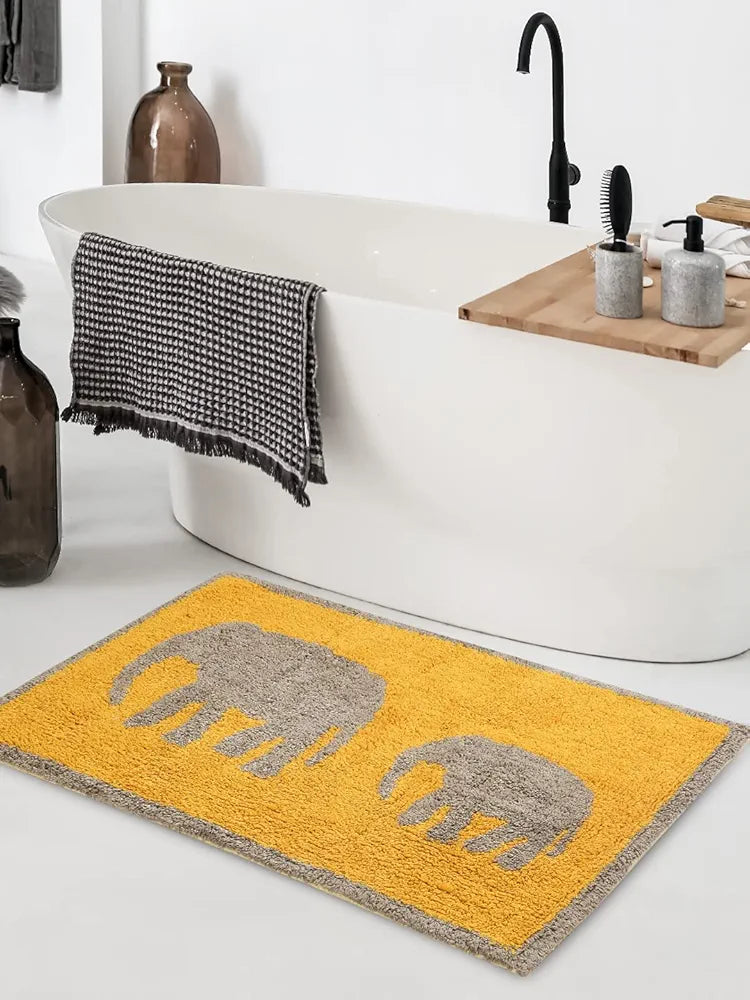 SASHAA WORLD Elephant Patterned Bathmat 50 X 80 cm