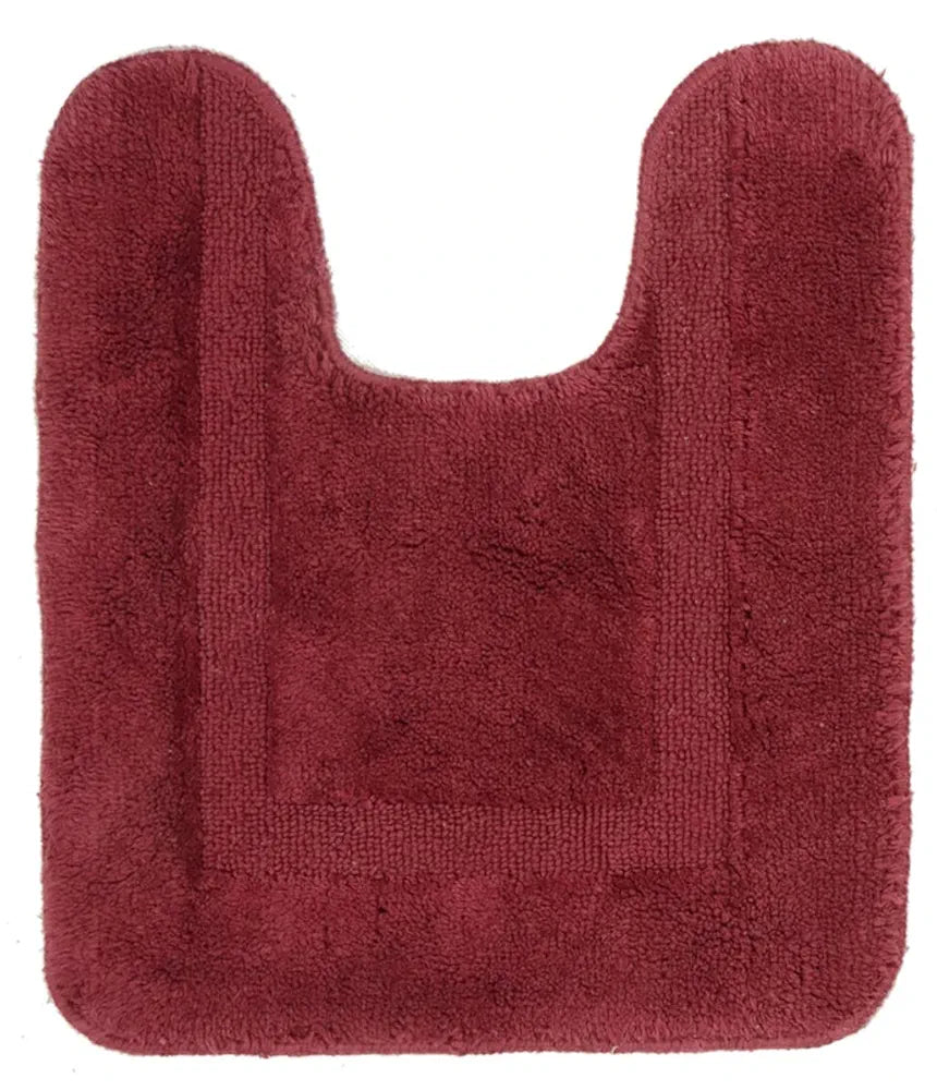 Saral Home Cotton Anti Slip Bathmat Set with Contour | Soft & Super Absorbent Mats for Shower | Washable, Non-Slip & Quick-Drying Mats for Home/Kitchen/Office | Pack of 2 