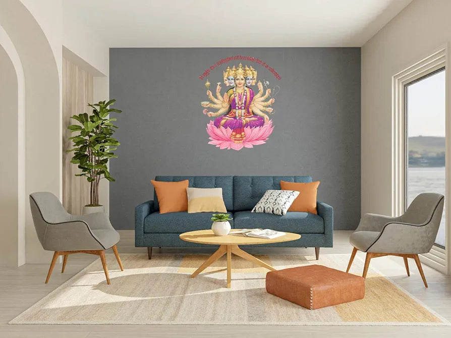 Rangoli White Glossy Vinyl Wall Sticker Premium Self-Adhesive Waterproof Decorative Wall Decal for Bedroom, Living Room, Office & Home Decoration Easy to Apply. Parent-13, Design-5