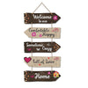 Artvibes Home Quotes Decorative Wall Art Wooden Wall Hanger for Living Room | Set of 5
