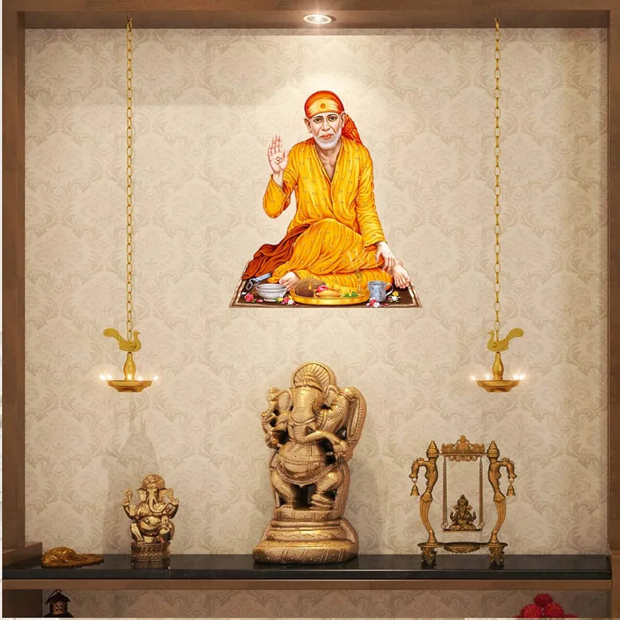 Rangoli White Glossy Vinyl Wall Sticker Premium Self-Adhesive Waterproof Decorative Wall Decal for Bedroom, Living Room, Office & Home Decoration Easy to Apply. Parent-6, Design-2