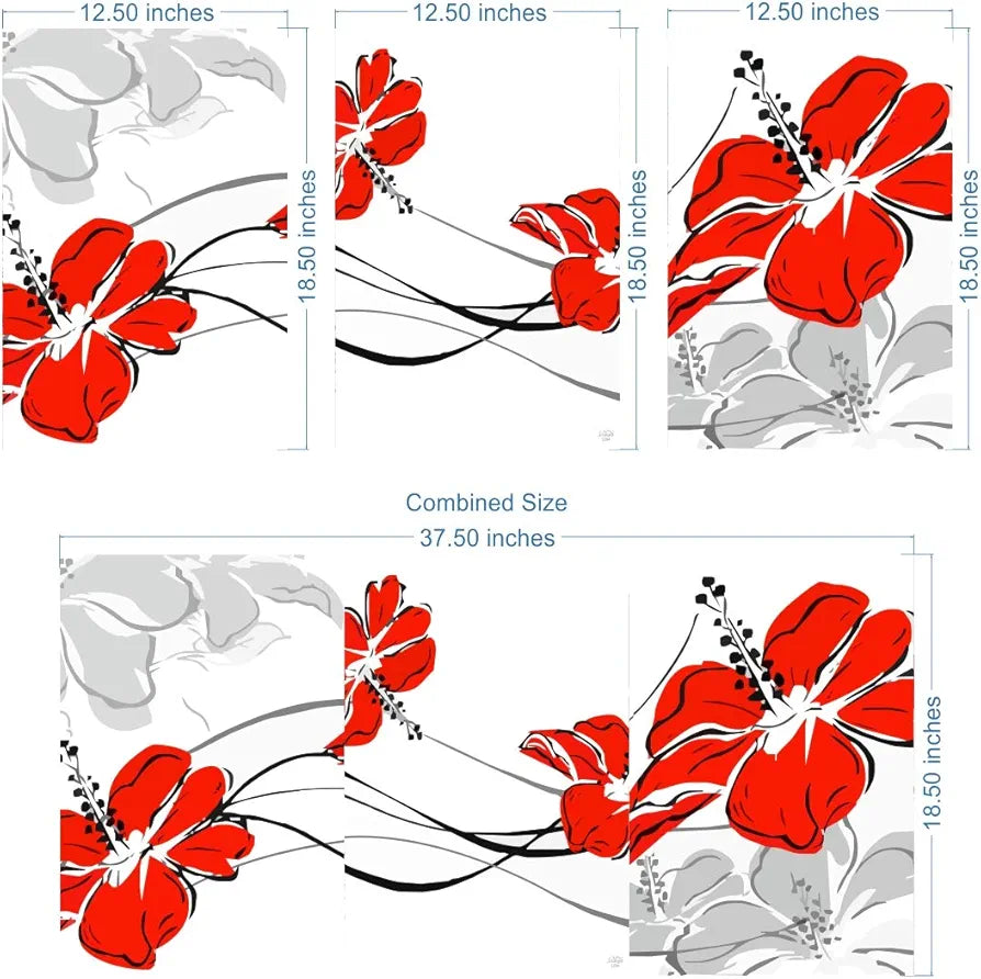 Rangoli MDF 3 Pcs Wall Poster 12x18 Inch Decorative Wall Art for Home, Office, Living Room. P-4, Design-2