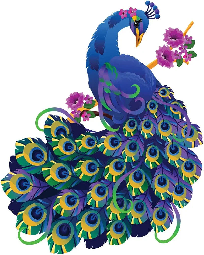 Rangoli White Glossy Vinyl Wall Sticker Premium Self-Adhesive Waterproof Decorative Wall Decal for Bedroom, Living Room, Office & Home Decoration Easy to Apply. Parent-2, Design-17